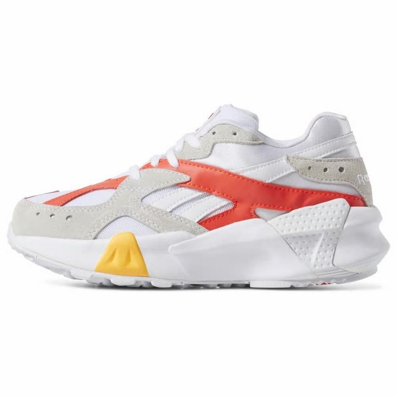 Reebok Aztrek Double X Gigi Hadid Tenisky Panske - Biele/Siva/Červené/Zlate UQ4653MS